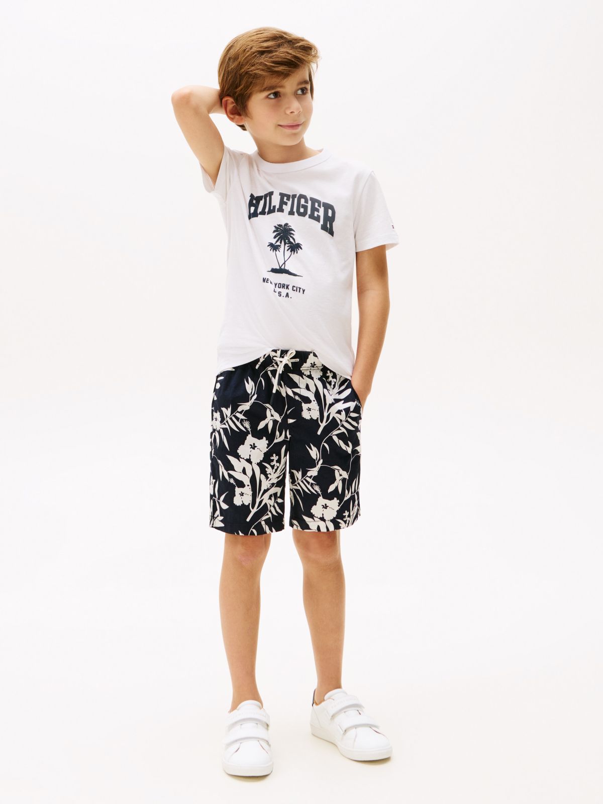 Dark Night Navy Floral Print
