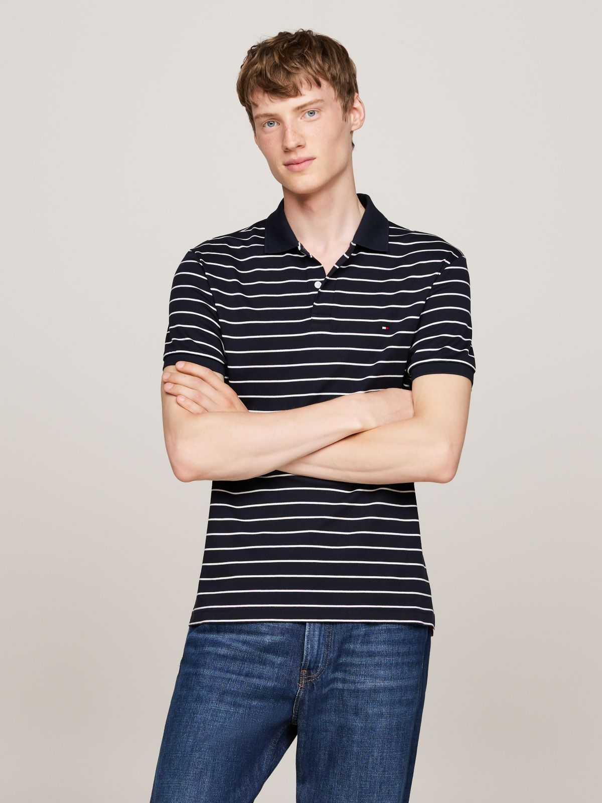 Navy/Ecru