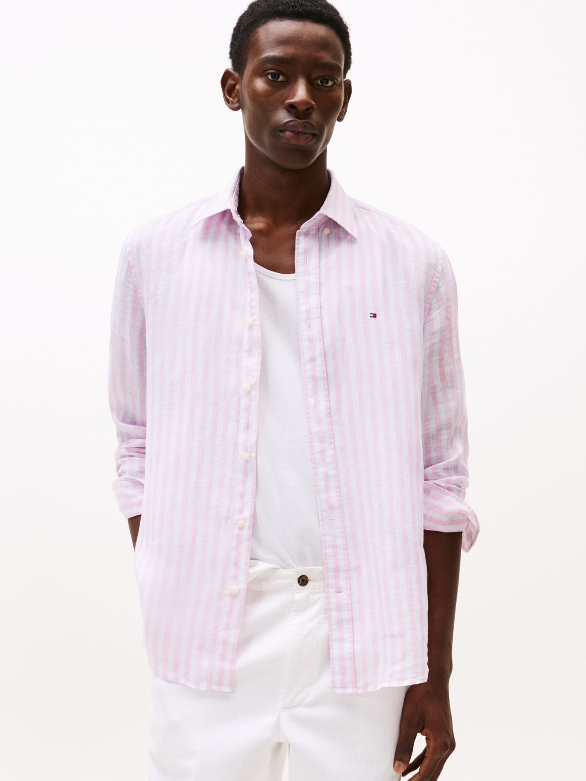 Classic Pink Stripe/Optic White