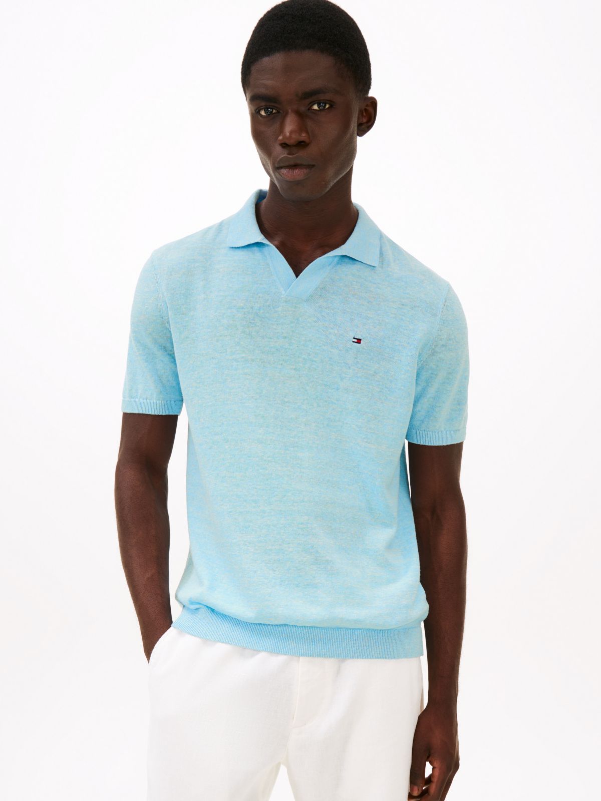 Breezy Blue/Ivory Petal Mouline