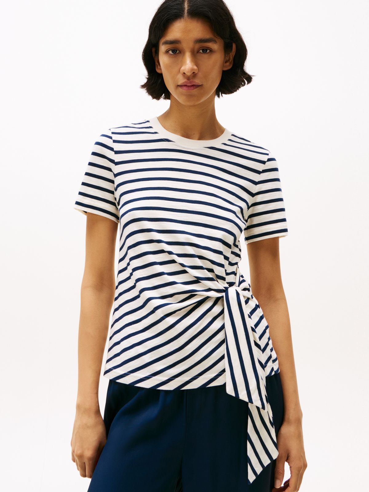 Calico / Dark Night Navy Stripe